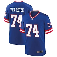 Greg Van Roten Men's Nike Royal New York Giants Classic Custom Game Jersey
