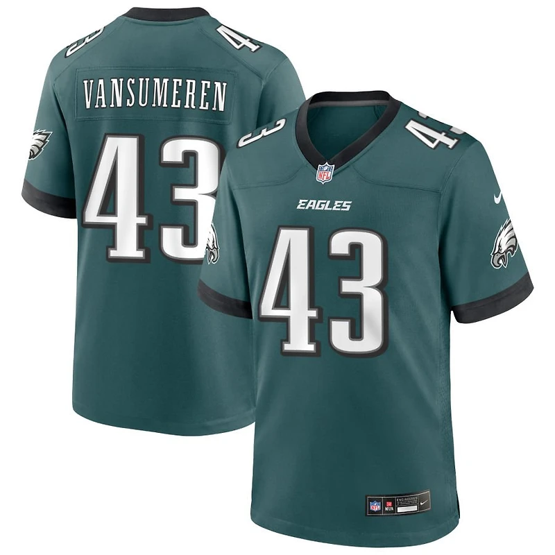Ben VanSumeren Men's Nike Midnight Green Philadelphia Eagles Custom Game Jersey