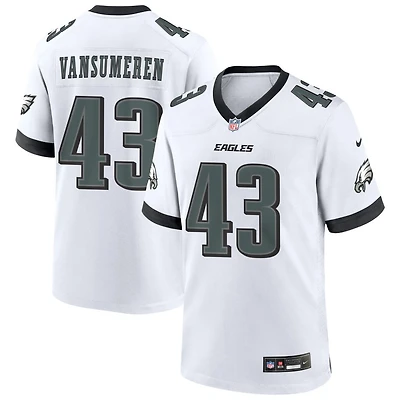Ben VanSumeren Men's Nike White Philadelphia Eagles Custom Game Jersey