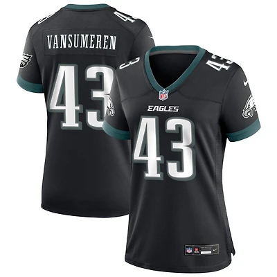 Ben VanSumeren Women's Nike Black Philadelphia Eagles Alternate Custom Game Jersey