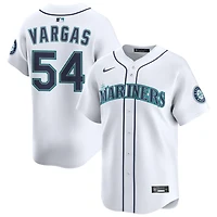 Carlos Vargas Men's Nike White Seattle Mariners Home Limited Custom Jersey