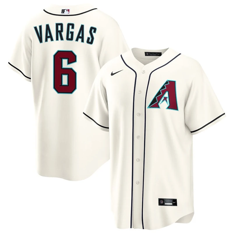 Ildemaro Vargas Men's Nike  Cream Arizona Diamondbacks Home Custom Replica Jersey