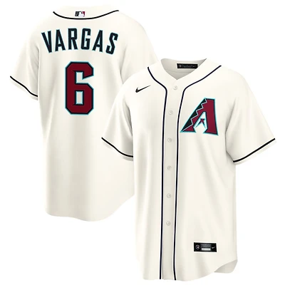 Ildemaro Vargas Men's Nike  Cream Arizona Diamondbacks Home Custom Replica Jersey