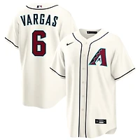 Ildemaro Vargas Men's Nike  Cream Arizona Diamondbacks Home Custom Replica Jersey