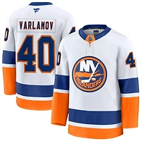 Semyon Varlamov Men's Fanatics White New York Islanders Away Premium Custom Jersey