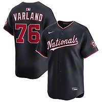 Gus Varland Men's Nike Navy Washington Nationals Alternate Limited Custom Jersey