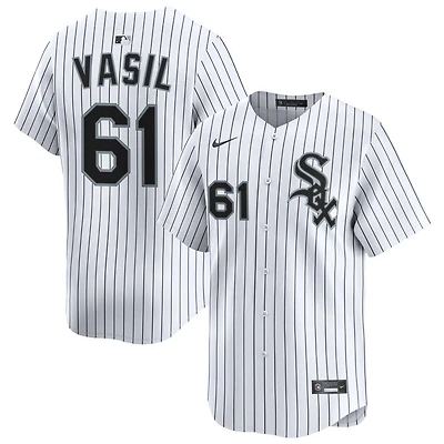 Mike Vasil Men's Nike White Chicago White Sox Home Limited Custom Jersey