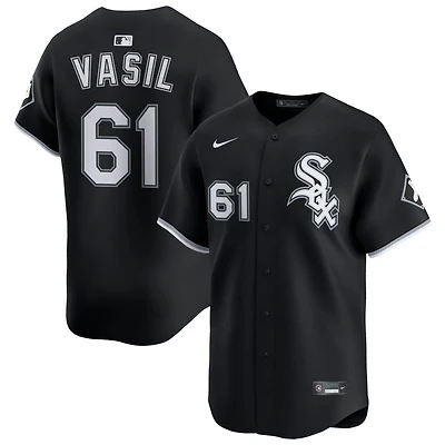 Mike Vasil Men's Nike Black Chicago White Sox Alternate Limited Custom Jersey