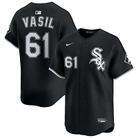 Mike Vasil Men's Nike Black Chicago White Sox Alternate Limited Custom Jersey