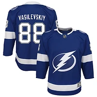 Andrei Vasilevskiy Youth Blue Tampa Bay Lightning Home Custom Premier Jersey