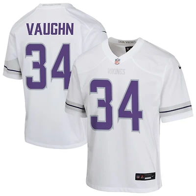 Zemaiah Vaughn Youth Nike White Minnesota Vikings Alternate Custom Game Jersey