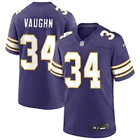 Zemaiah Vaughn Men's Nike Purple Minnesota Vikings Classic Custom Game Jersey