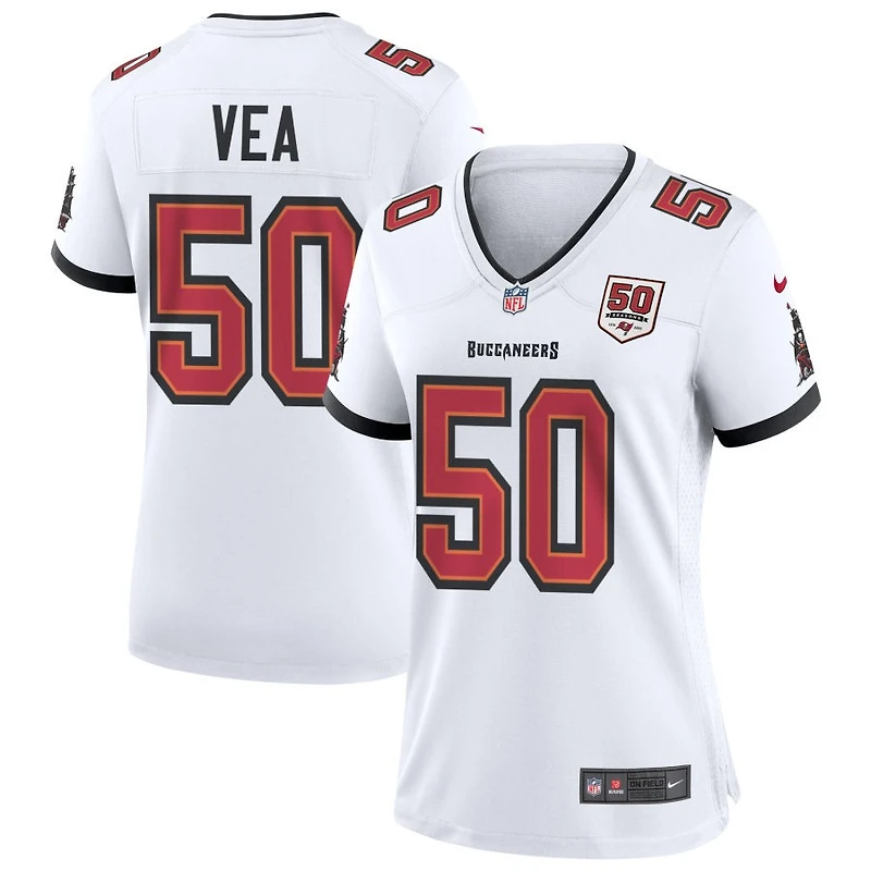 Vita Vea Women's Nike White Tampa Bay Buccaneers 50th Season Custom Game Jersey