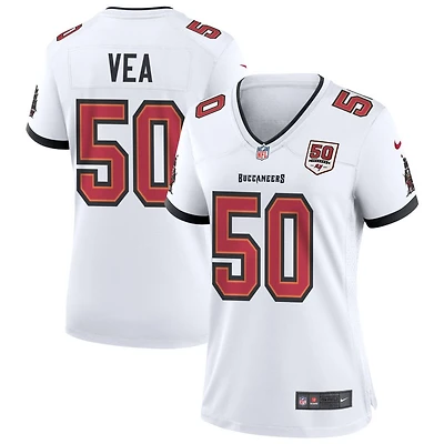 Vita Vea Women's Nike White Tampa Bay Buccaneers 50th Season Custom Game Jersey