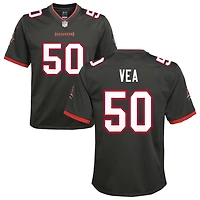 Vita Vea Youth Nike Pewter Tampa Bay Buccaneers Alternate Custom Game Jersey