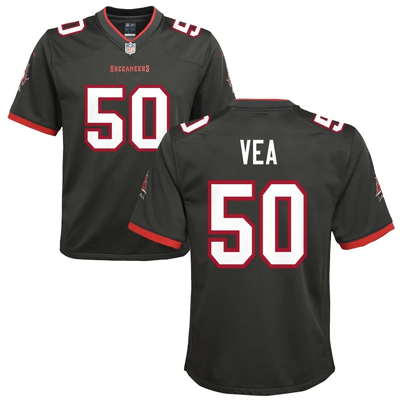 Vita Vea Youth Nike Pewter Tampa Bay Buccaneers Alternate Custom Game Jersey