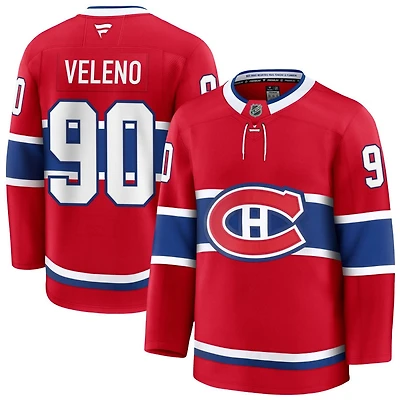 Joe Veleno Men's Fanatics Red Montreal Canadiens Home Premium Custom Jersey