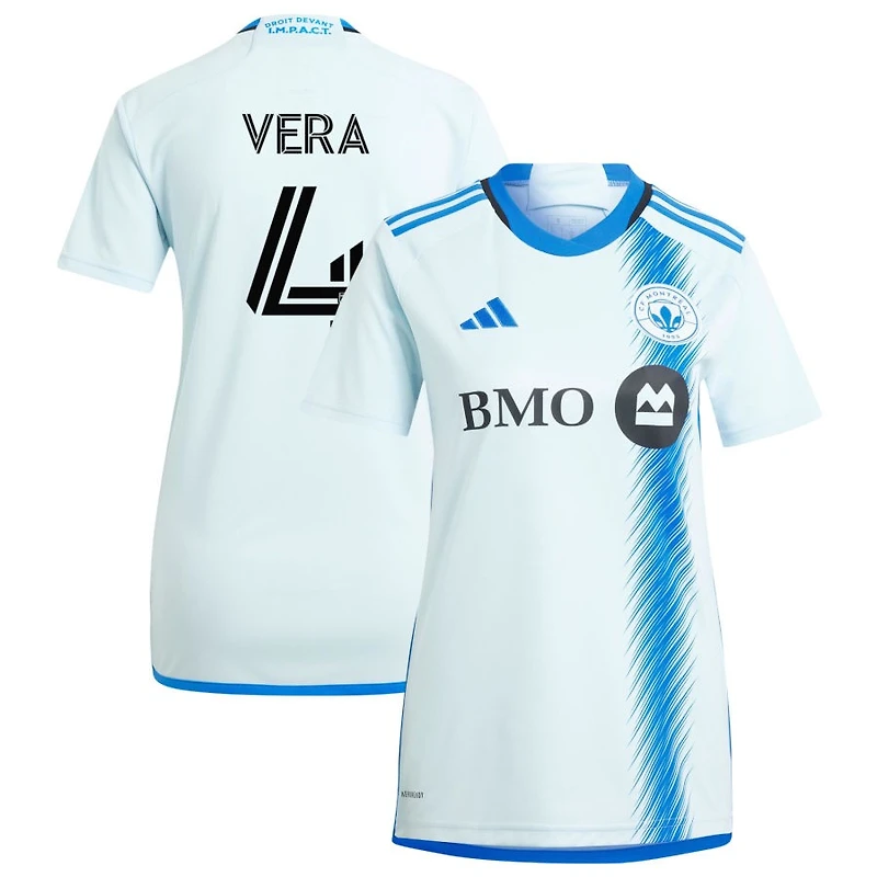Brayan Vera Women's adidas  Light Blue CF Montreal 2024 La Main Replica Custom Jersey
