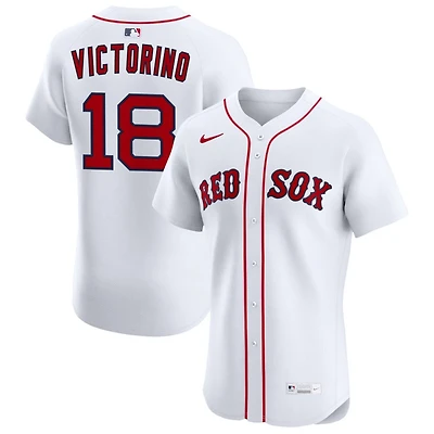 Shane Victorino Men's Nike White Boston Red Sox Home Elite Pick-A-Player Retired Roster Jersey