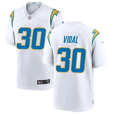 Kimani Vidal Men's Nike White Los Angeles Chargers Custom Game Jersey