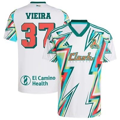 Ronaldo Vieira Men's adidas White San Jose Earthquakes 2025 Third Replica Custom Jersey