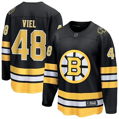 Jeffrey Viel Men's Fanatics Black Boston Bruins Home Breakaway Custom Jersey