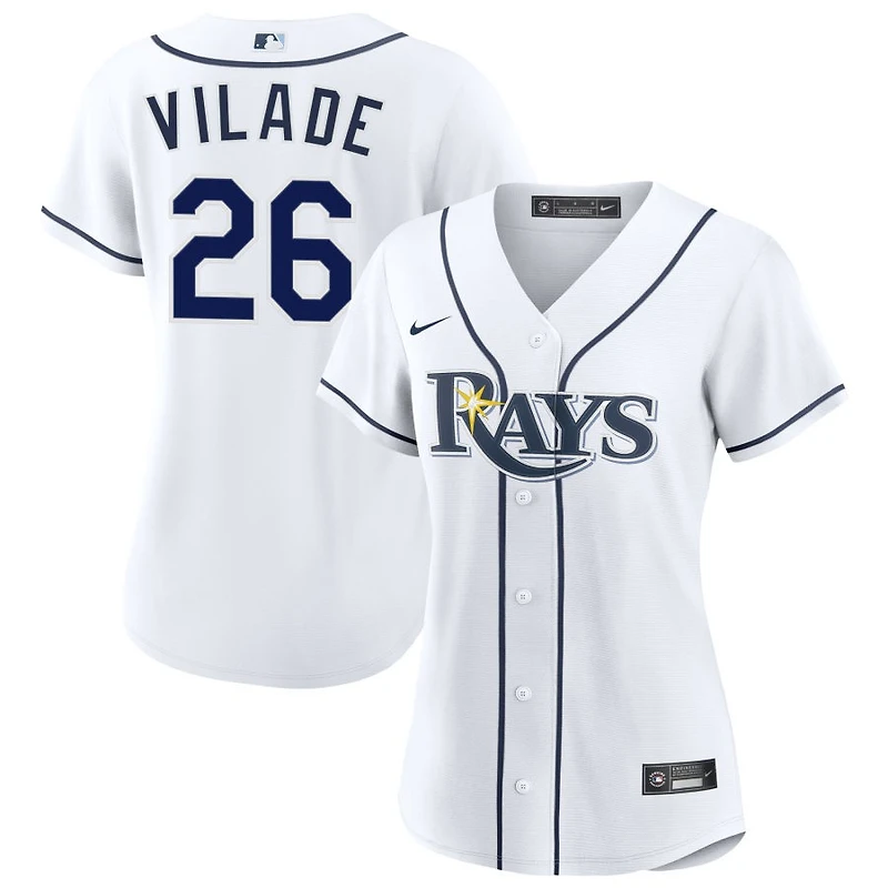 Ryan Vilade Women's Nike White Tampa Bay Rays Home Custom Replica 2.0 Jersey
