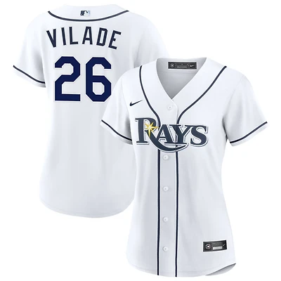 Ryan Vilade Women's Nike  White Tampa Bay Rays Home Custom Replica 2.0 Jersey