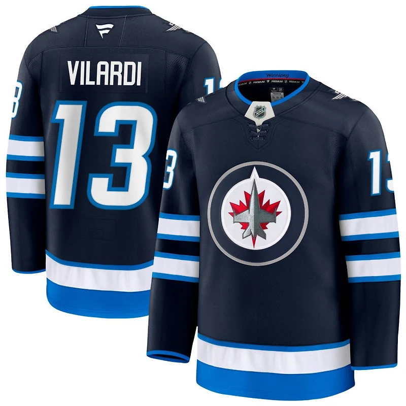 Gabriel Vilardi Men's Fanatics Navy Winnipeg Jets Home Premium Custom Jersey