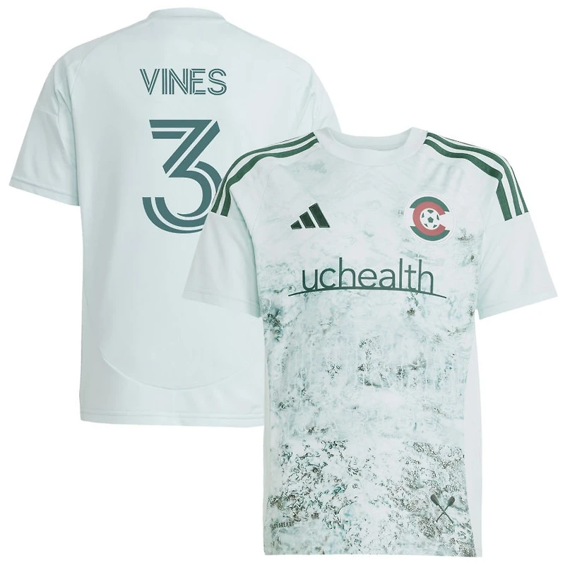 Sam Vines Youth adidas  Green Colorado Rapids 2025 Headwaters Replica Custom Jersey