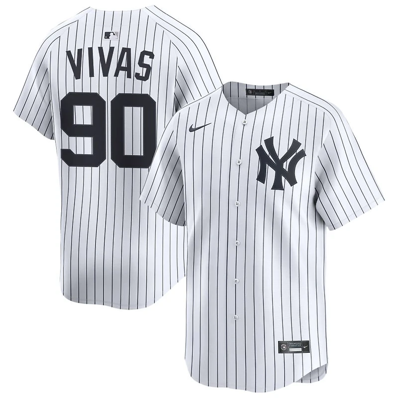 Jorbit Vivas Men's Nike White New York Yankees Home Limited Custom Jersey