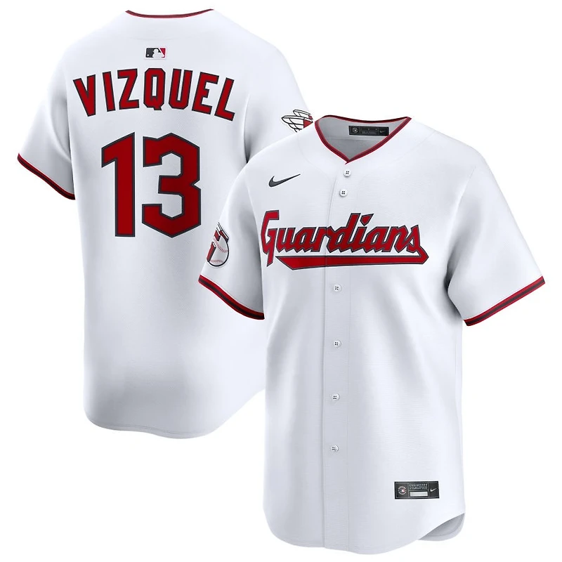 Omar Vizquel Men's Nike White Cleveland Guardians Home Limited Pick-A-Player Retired Roster Jersey