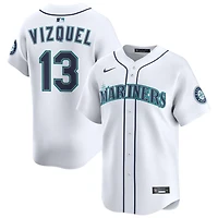 Omar Vizquel Men's Nike White Seattle Mariners Home Limited Pick-A-Player Retired Roster Jersey