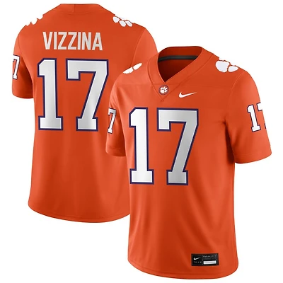 Christopher Vizzina Men's Nike Orange Clemson Tigers NIL Pick-A-Player Game Jersey
