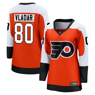 Dan Vladar Women's Fanatics Burnt Orange Philadelphia Flyers Home Premier Breakaway Custom Jersey