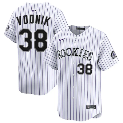 Victor Vodnik Men's Nike White Colorado Rockies Home Limited Custom Jersey