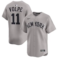 Anthony Volpe Men's Nike Gray New York Yankees Away Limited Custom Jersey
