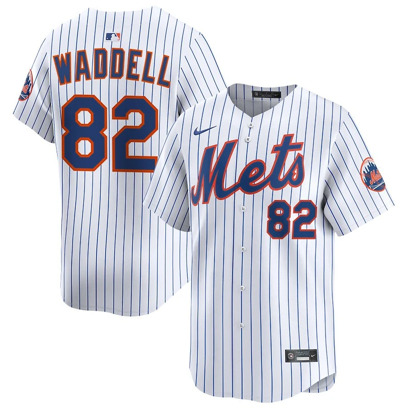 Brandon Waddell Men's Nike White New York Mets Home Limited Custom Jersey