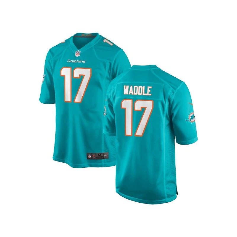 Jaylen Waddle Youth Nike Aqua Miami Dolphins 2018 Custom Game Jersey