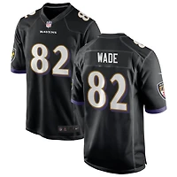 Dayton Wade Men's Nike Black Baltimore Ravens Alternate Custom Game Jersey