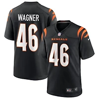 William Wagner Men's Nike Black Cincinnati Bengals Game Custom Jersey