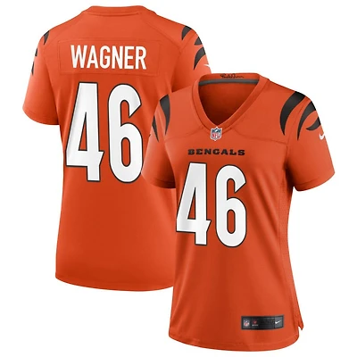 William Wagner Women's Nike Orange Cincinnati Bengals Alternate Game Custom Jersey