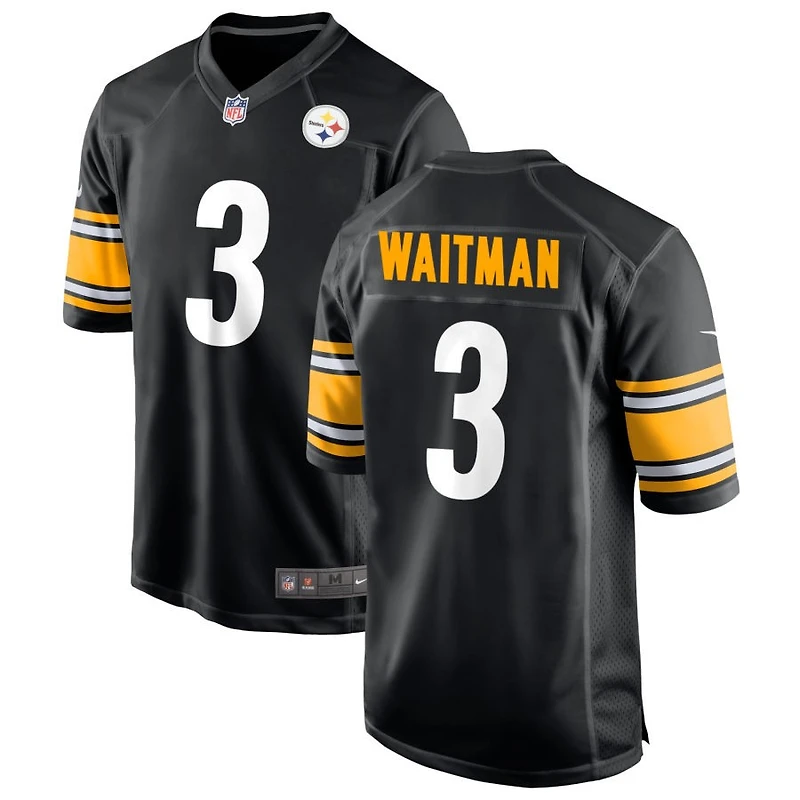 Corliss Waitman Men's Nike Black Pittsburgh Steelers Custom Game Jersey