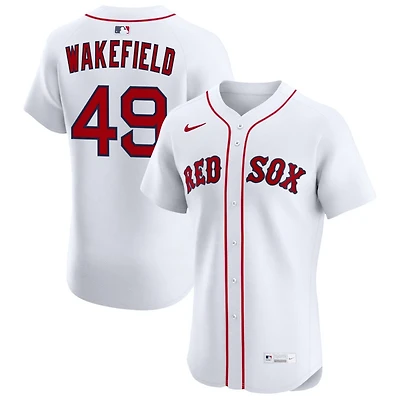 Tim Wakefield Men's Nike White Boston Red Sox Home Elite Pick-A-Player Retired Roster Jersey