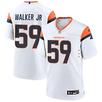 Johnny Walker Jr Men's Nike White Denver Broncos Custom Game Jersey
