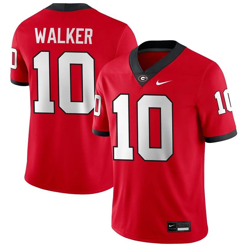 Zayden Walker Men's Nike Red Georgia Bulldogs NIL Pick-A-Player Game Jersey