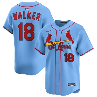 Jordan Walker Men's Nike Light Blue St. Louis Cardinals Alternate Limited Custom Jersey