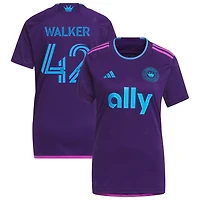 Isaac Walker Women's adidas Purple Charlotte FC 2023 Crown Jewel Kit Replica Custom Jersey