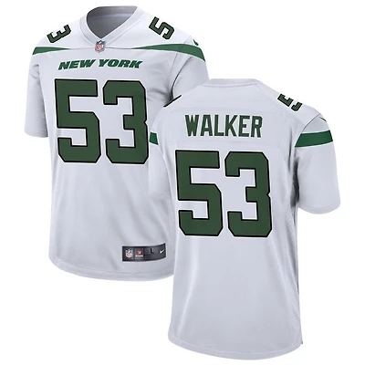 Mykal Walker Men's Nike White New York Jets Custom Game Jersey
