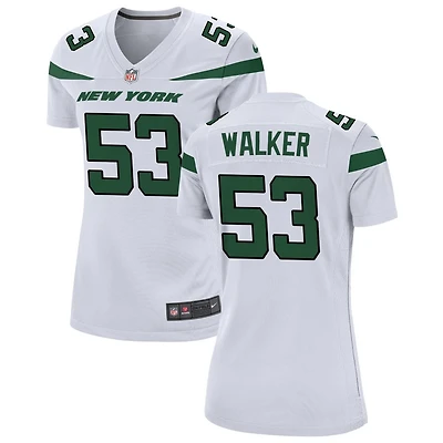 Mykal Walker Women's Nike White New York Jets Custom Game Jersey